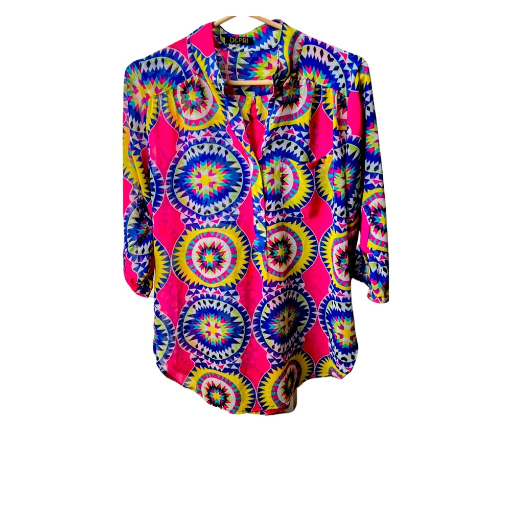Womens sheer blouse Size M